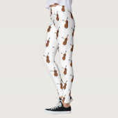 Cello-Cartoon-Abbildung Leggings (Links)