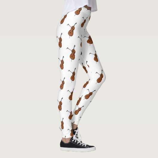 Cello-Cartoon-Abbildung Leggings (Rechts)