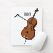Cello-Cartoon-Abbildung Mousepad (Mit Mouse)