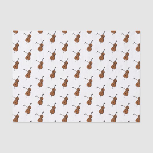 Cello-Cartoon-Abbildung Seidenpapier (Vorderseite)