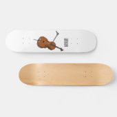 Cello-Cartoon-Abbildung Skateboard (Horizontal)