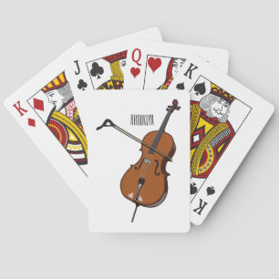 Cello-Cartoon-Abbildung Spielkarten