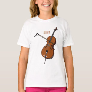 Cello-Cartoon-Abbildung T-Shirt