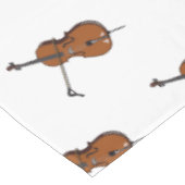 Cello-Cartoon-Abbildung Tischdecke (Schrägansicht)