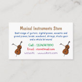 Cello-Cartoon-Abbildung Visitenkarte (Vorderseite)