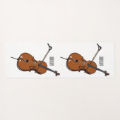 Cello-Cartoon-Abbildung Yogamatte (Rückseite (Horizontal))
