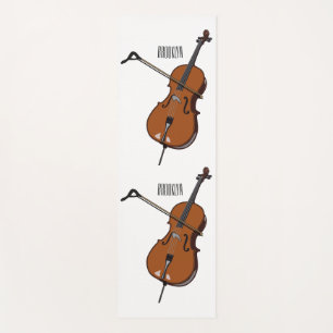 Cello-Cartoon-Abbildung Yogamatte