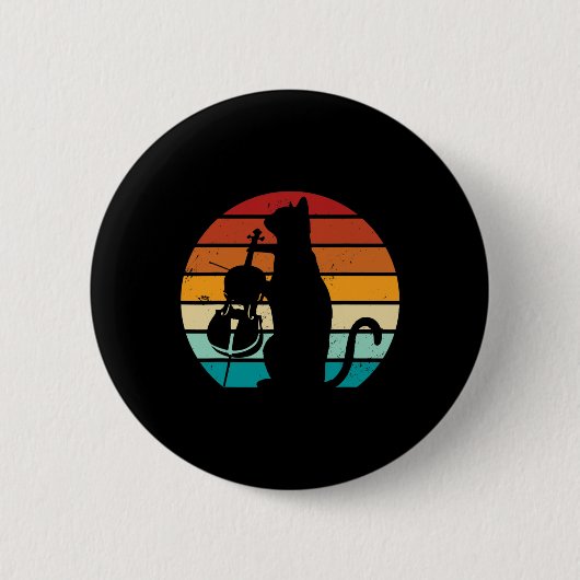 Cello Cat Meme Offensive Memes Funny Cat Liebe Button (Vorderseite)