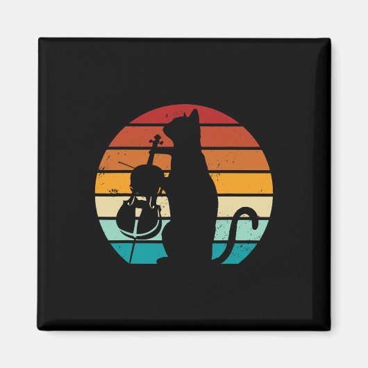 Cello Cat Meme Offensive Memes Funny Cat Liebe Magnet (Vorne)