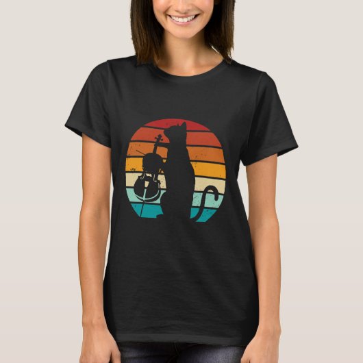 Cello Cat Meme Offensive Memes Funny Cat Liebe T-Shirt (Vorderseite)