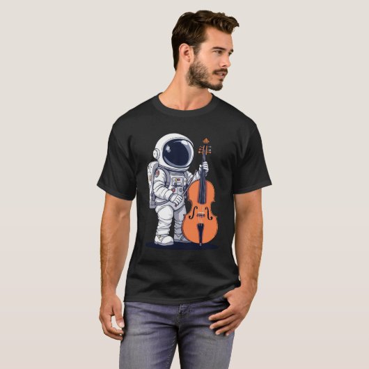 Cello Cellist Music Cello Player Astronaut T - Shi T-Shirt (Vorne ganz)