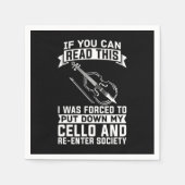 Cello Cellist Violoncello Serviette (Vorderseite)