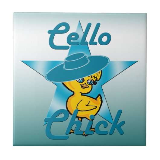 Cello Chick #7 Fliese (Vorderseite)