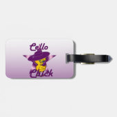 Cello Chick #9 Gepäckanhänger (Rückseite horizontal)