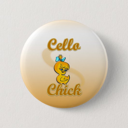 Cello Chick Button (Vorderseite)