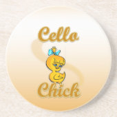 Cello Chick Getränkeuntersetzer (Vorne)