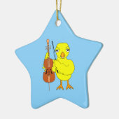Cello Chick Keramik Ornament (Links)