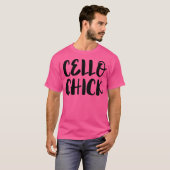 Cello Chick - Musician Music Orchestra Jazz Cellis T-Shirt (Vorne ganz)