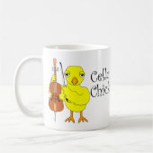 Cello Chick Text Kaffeetasse (Links)
