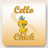 Cello Chick Untersetzer (Vorderseite)
