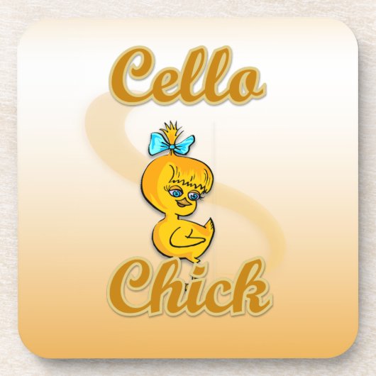 Cello Chick Untersetzer (Vorderseite)