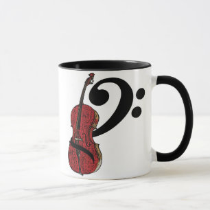 Cello Clef Tasse