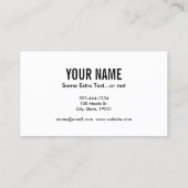 Cello Clef Visitenkarte (Rückseite)