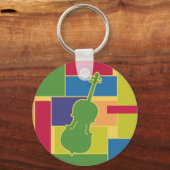 Cello Colorblocks Schlüsselanhänger (Vorderseite)