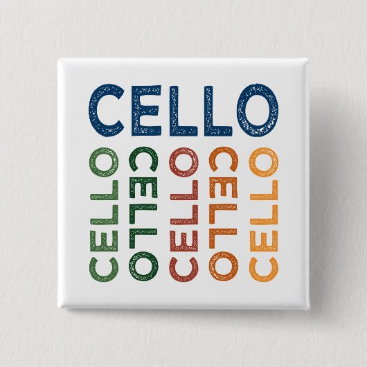 Cello Colorful Button (Vorderseite)