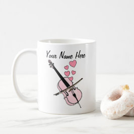 Cello Custom Wedding Tasse Cellist Musician Gift