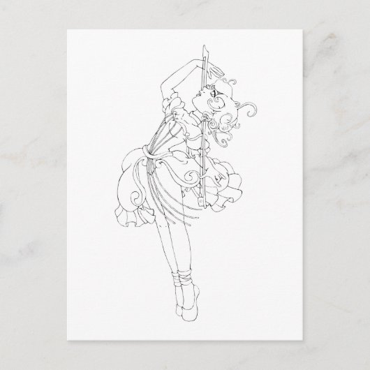 Cello Dance Postkarte (Vorderseite)