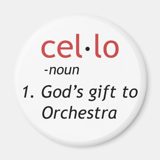Cello Definition Magnet (Vorne)