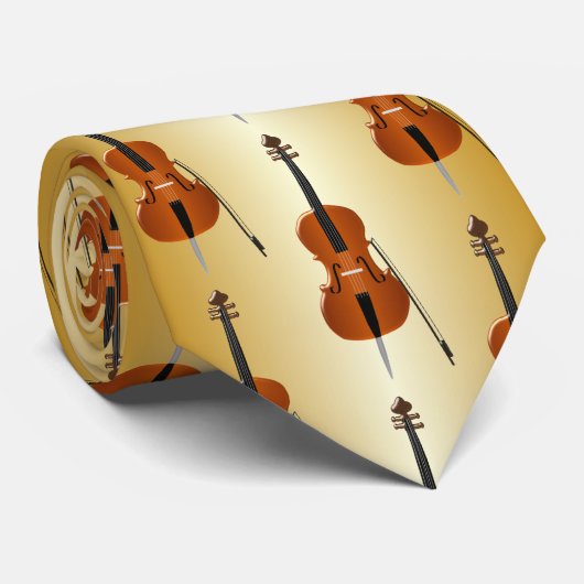 Cello Design Krawatte (Gerollt)