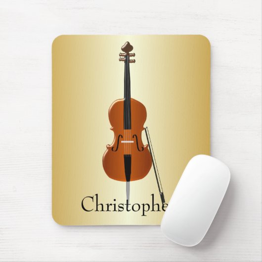 Cello-Design personalisiert Mousepad (Mit Mouse)
