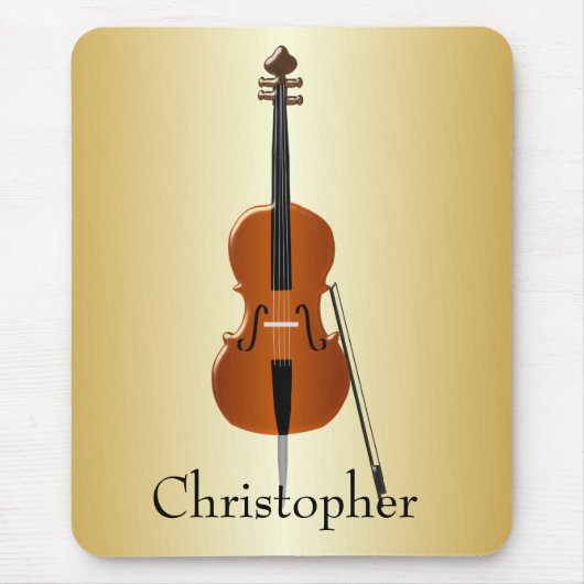 Cello-Design personalisiert Mousepad (Vorne)