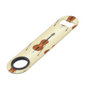 Cello Design Speed Flaschenöffner (Vorderseite Schrägansicht)