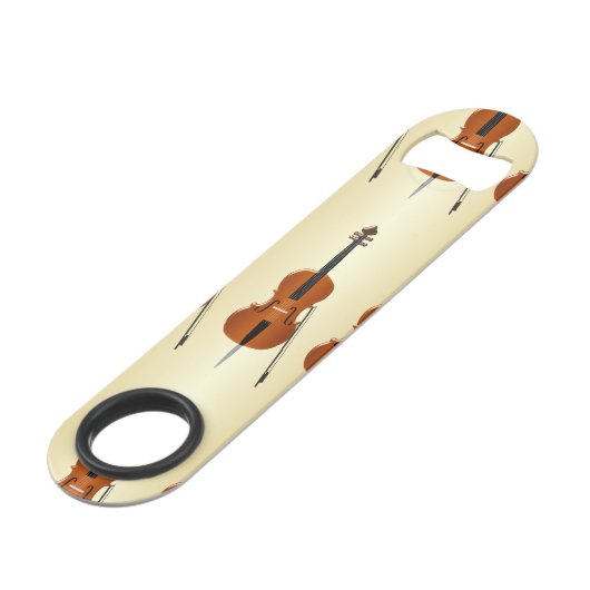 Cello Design Speed Flaschenöffner (Rückseite Schrägansicht)
