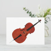 Cello-Einladung Einladung (Stehend Vorderseite)