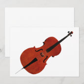 Cello-Einladung Einladung (Vorne/Hinten)