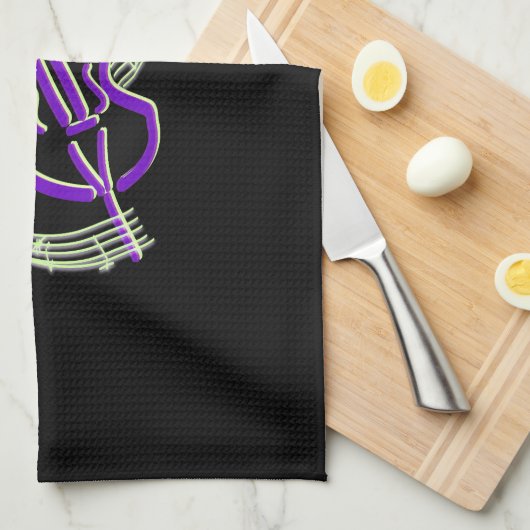 Cello-Entwurf Geschirrtuch (Viertel Falte)