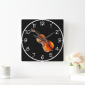 "Cello" Entwurfs-Wanduhren Quadratische Wanduhr (Zuhause)
