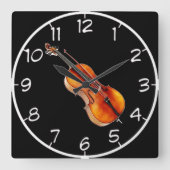 "Cello" Entwurfs-Wanduhren Quadratische Wanduhr (Vorderseite)