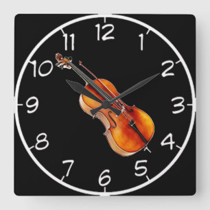 "Cello" Entwurfs-Wanduhren Quadratische Wanduhr