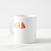 Cello Evolution Retro Orchestra Player Kaffeetasse (Vorderseite Links)