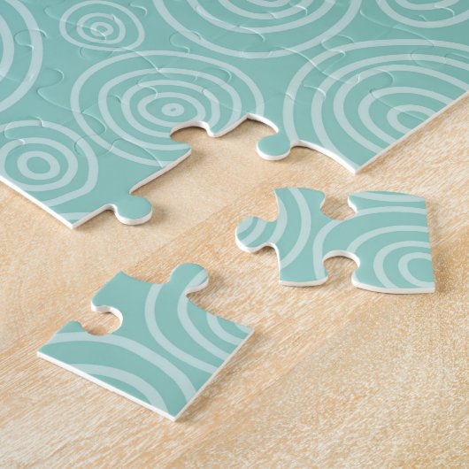 Cello Fun Turquoise Swirl Music Puzzle (Seite)