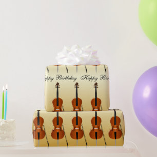 Cello-Geburtstag Geschenkpapier