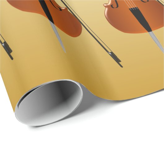 Cello-Geburtstag Geschenkpapier (Rolleneckpunkt)