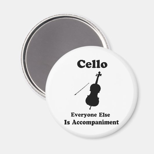 Cello Geschenk Magnet (Vorderseite/Rückseite)