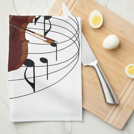 Cello Geschirrtuch (Viertel Falte)