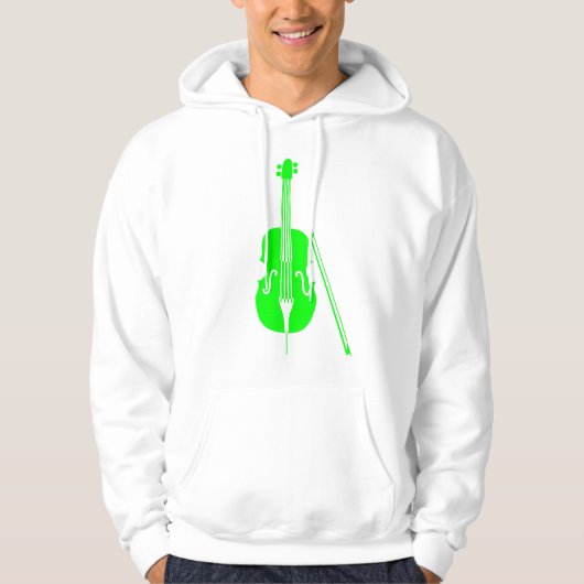 Cello - grün hoodie (Vorderseite)